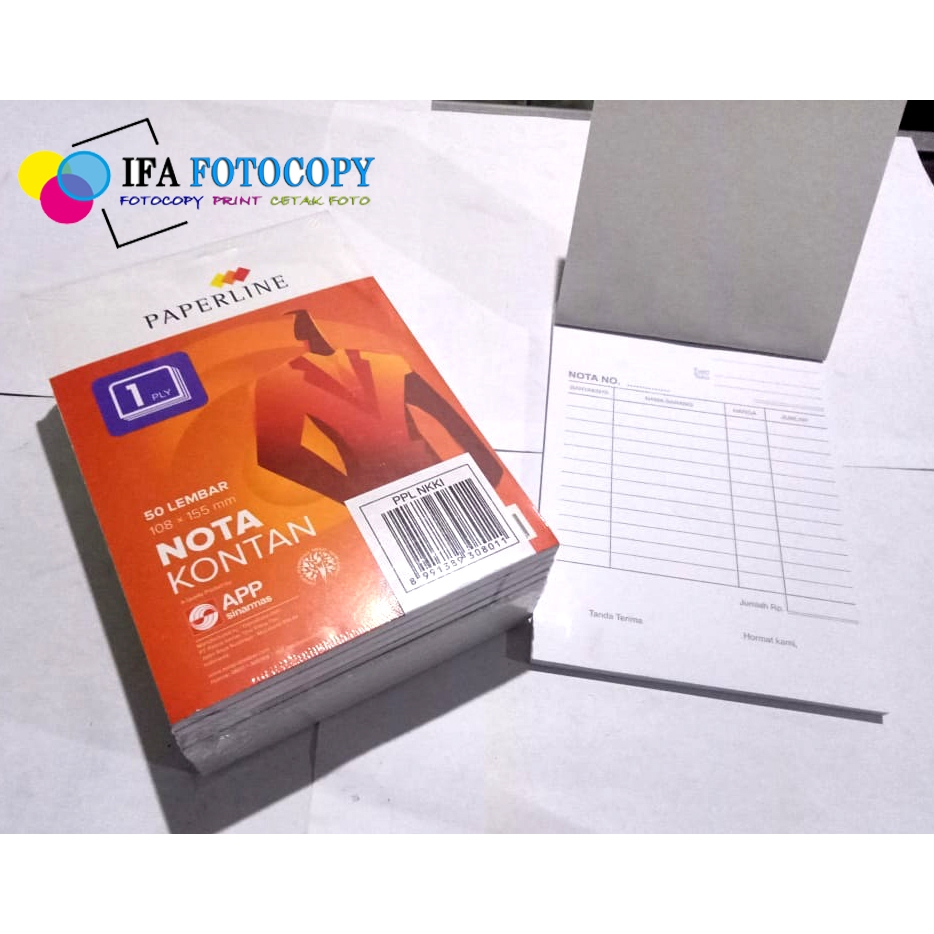 

Nota Kontan Paperline Kecil 1 Ply (NK K1)