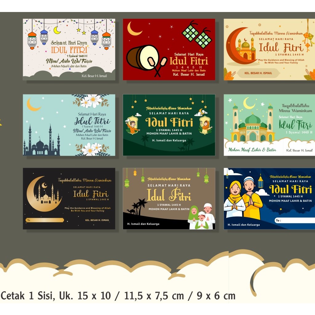 

Stiker Lebaran Parcel Hari Raya Idul Fitri Custom Kekinian Aesthetic Murah 2024 | Harga Untuk 1 Lembar A3+ | Minim Order 10 Lembar | PO 2-3 Hari