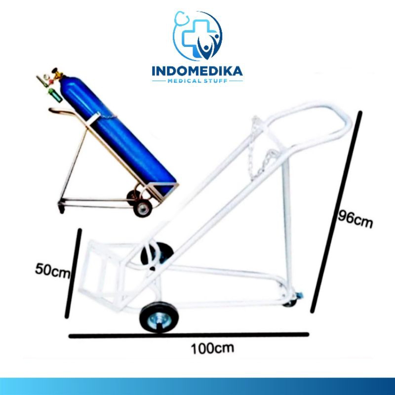 Troli Tabung oksigen 6m3 - Troly oksigen 6m3 - Trolie tabung Oksigen 6m3