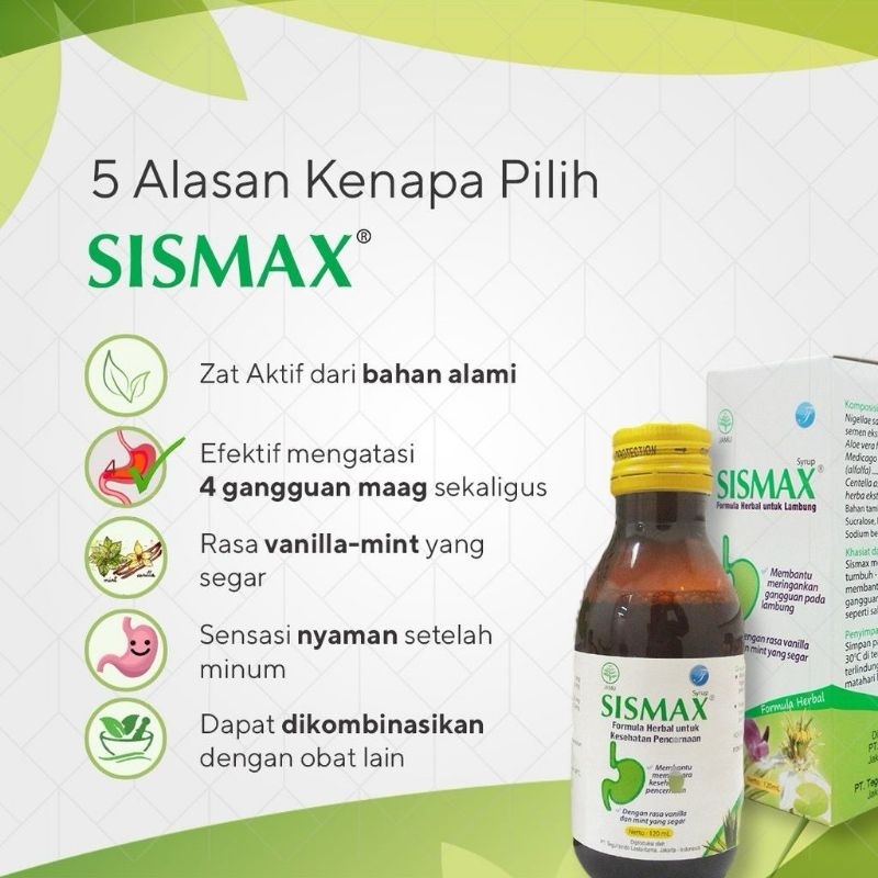 obat herbal untuk lambung Sismax