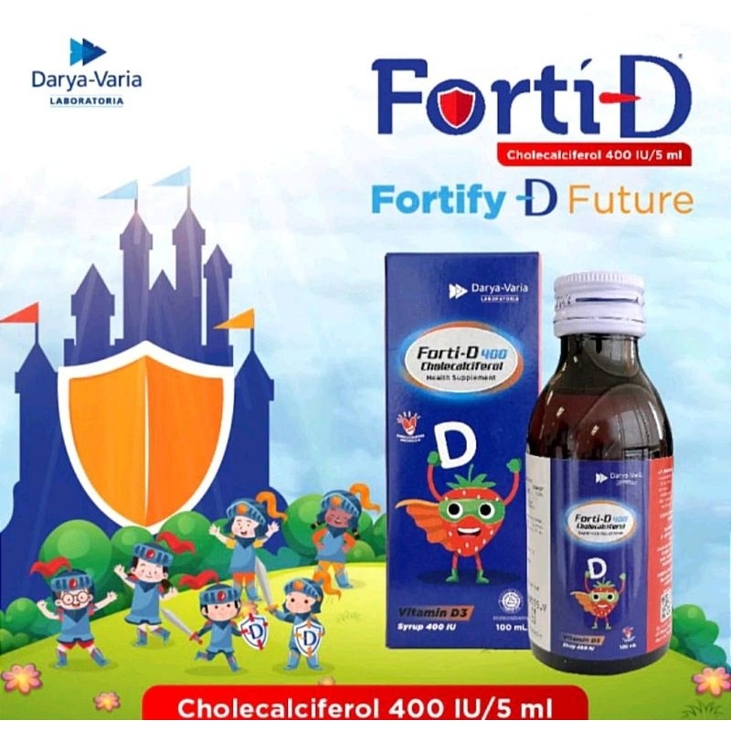 FORTI D Sirup Vitamin D3 Anak 100 ml