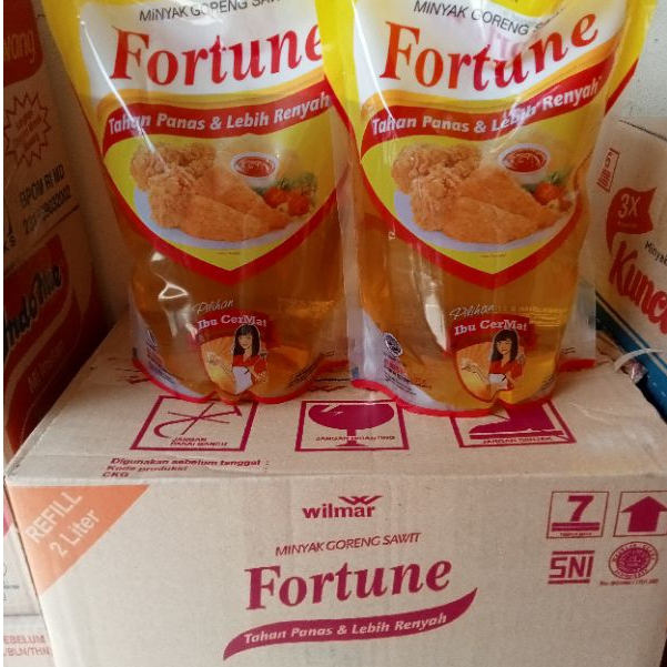 

JATIM Minyak Goreng Fortune 2 LIter Refil 1 Dus isi 6 Pcs
