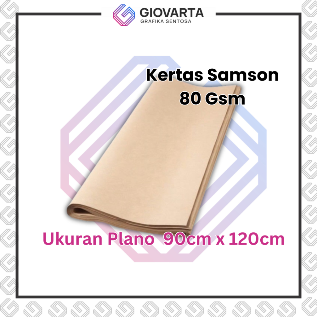 

Kertas Cover Coklat / Kertas Samson 80 Gsm Ukuran 90cm x 120cm