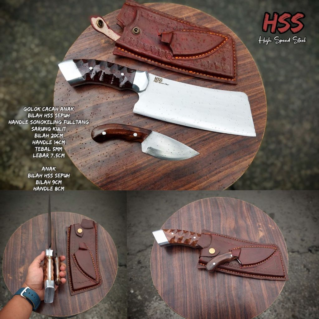 Pisau Dapur Set Custom Asli Handmade Cibatu