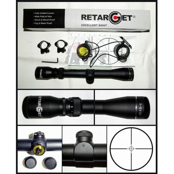 TELESKOP/ TEROPONG RIFLESCOPE RETARGET 3-9X32E