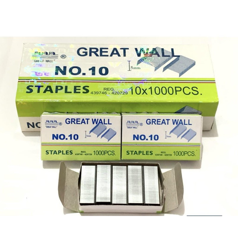 

Isi Staples Great Wall No. 10 Refil