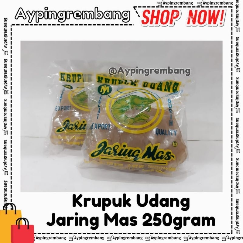 

Krupuk Udang Jaring Mas 250gr