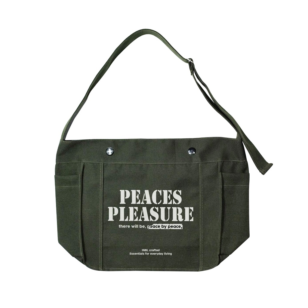 TERBARU NEW WEISTER TAS SELEMPANG SLING BAG TAS SELEMPANG KANVAS - ARMY