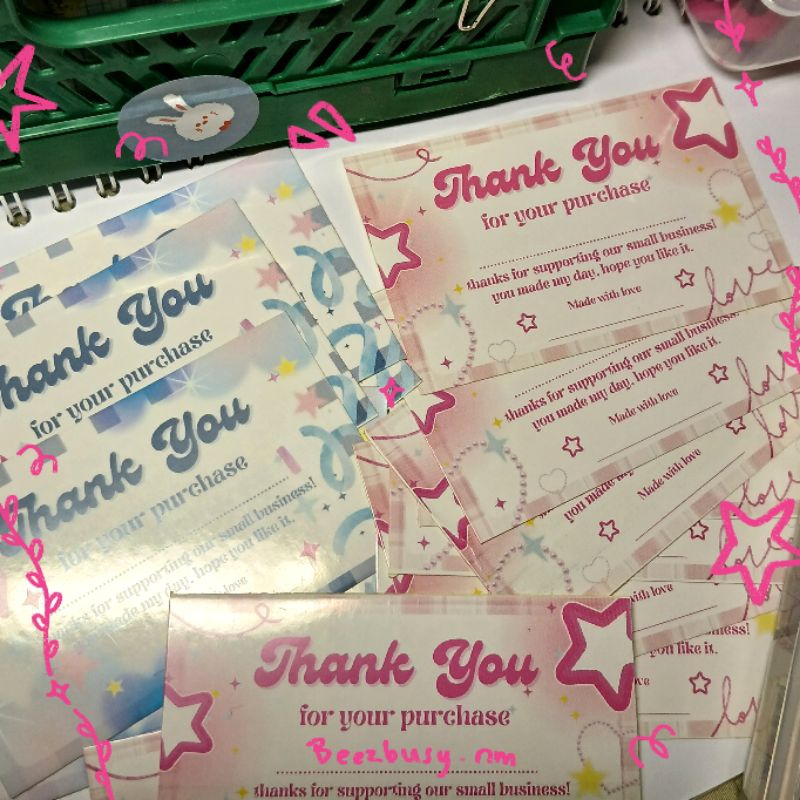 

STIKER LABEL THANK YOU AESTHETIC Y2K - ISI 20PCS