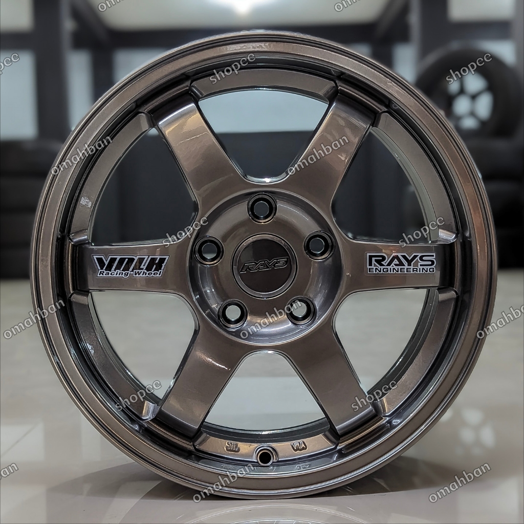 Velg Mobil Volk Rays TE37 R16, PCD 5x114. Hyper Black