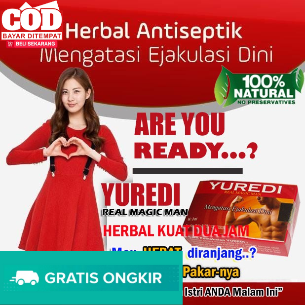 Yuredi Original Asli Resmi Yu-Redi Obat Kuat Oles Pria anti EJAKULASI DINI Foredi Gel Pasutri Endura