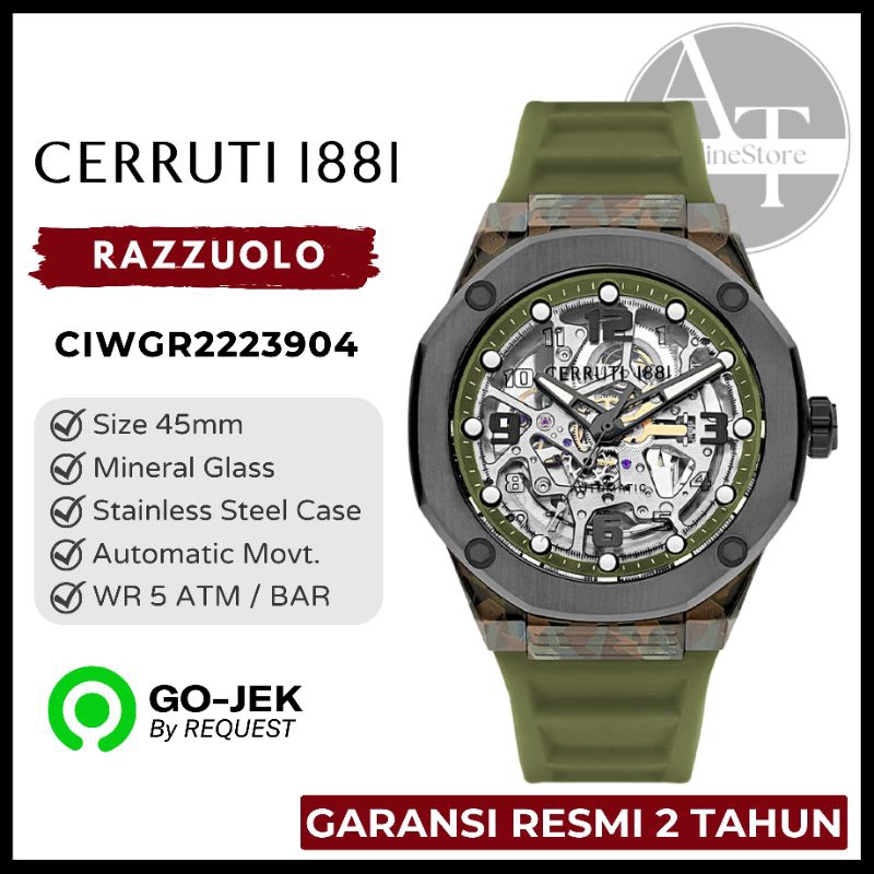 Jam Tangan Pria Automatic Cerruti 1881 CIWGR2223904 Razzuolo ORIGINAL Garansi Resmi