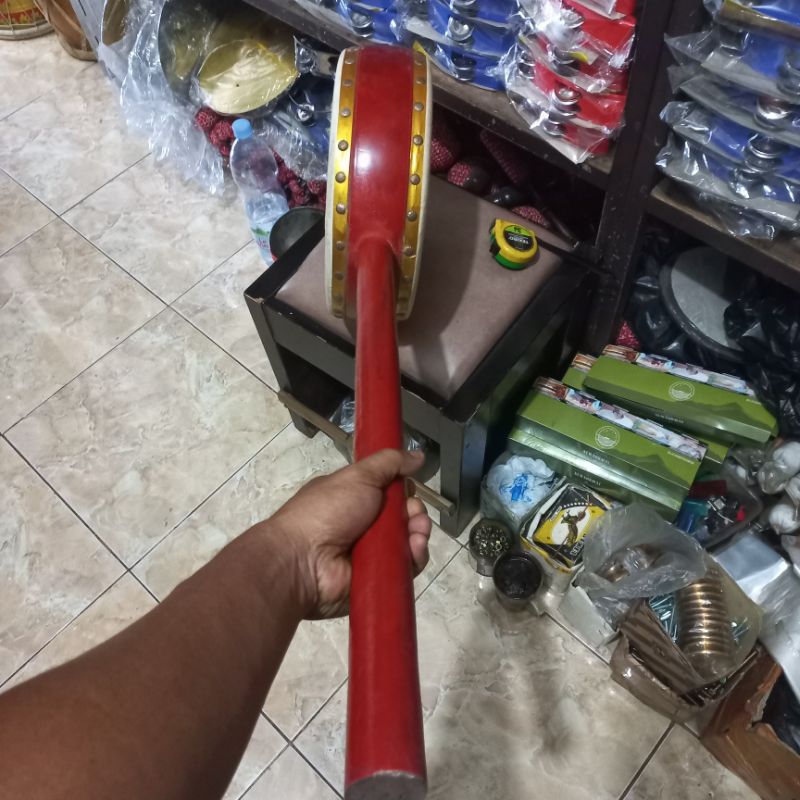 GENDANG CHINA TONGKAT PANJANG_ GENDANG BARONGSAI_GENDANG BUAT WIHARA_GENDANG CHINA ASLI UK DIAMETER 