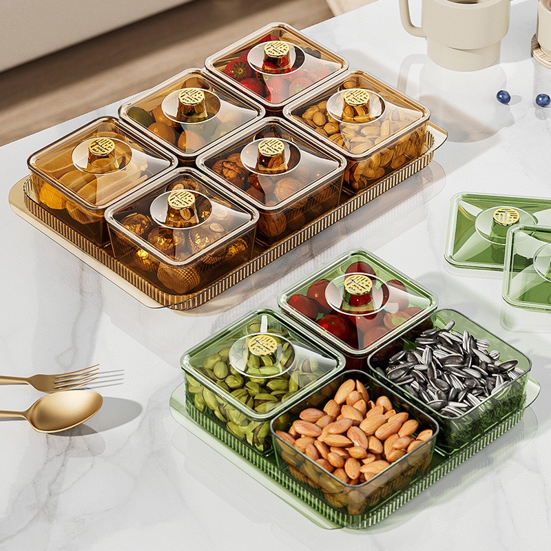 Pakbrik Toples Lebaran Desain Elegan Toples Penyimpanan Makanan Ringan Toples Akrilik Transparan Top