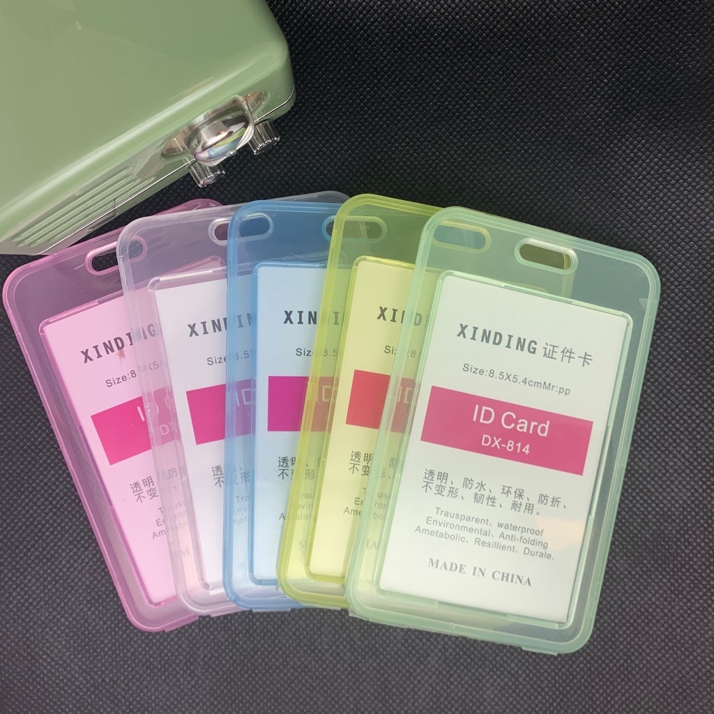 

QUAFF Tempat kartu ID terintegrasi berwarna-warni C-113V vertikal ID Card Lanyard 1.5cm