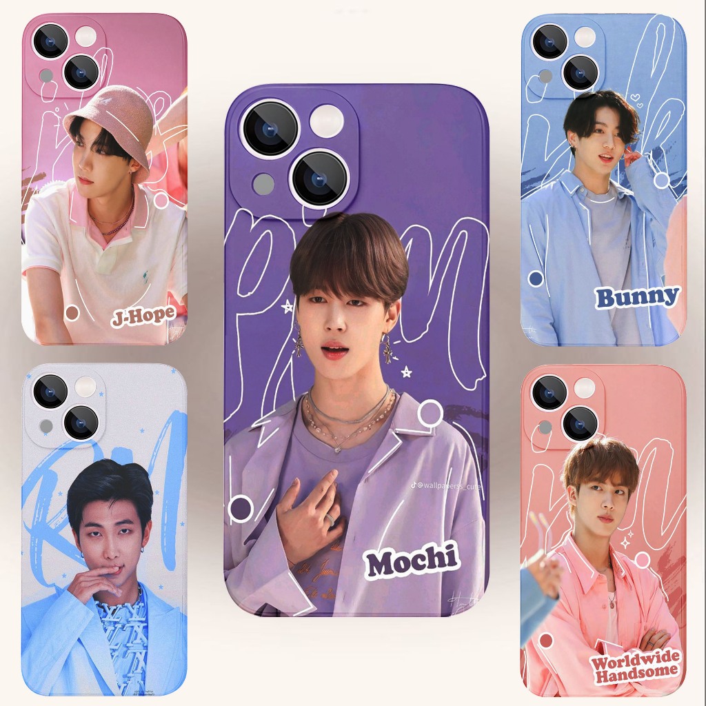 case handphone customCase motif BTS terbaru purple untuk semua tipe hp bisa caricase798
