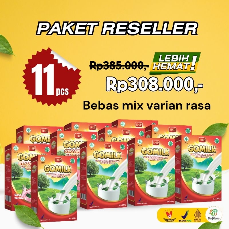 

PAKET RESELLER 10 GOMILK