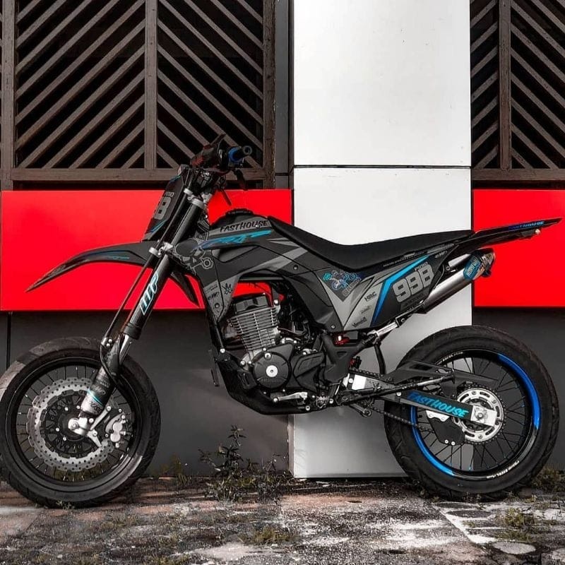 Decal crf 150 l full body decal crf hitam decal crf supermoto decal crf supermoto 150 l full body