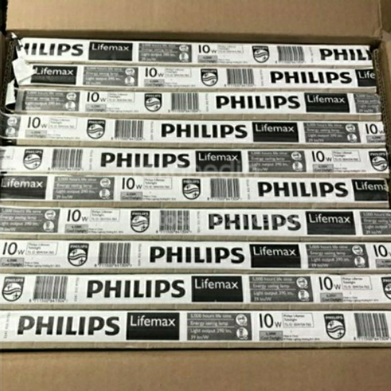 Lampu TL-D T8 10W/54 765 10Watt 30CM Non LED Philips