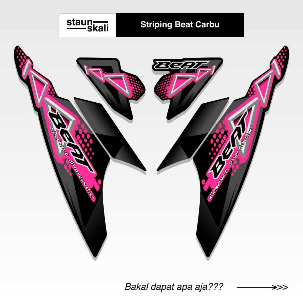 Striping Beat Karbu 110 Variasi (11) 2008 2009 2010 2011 2012 Vietnam Carbu Style Icon Thailand Api 