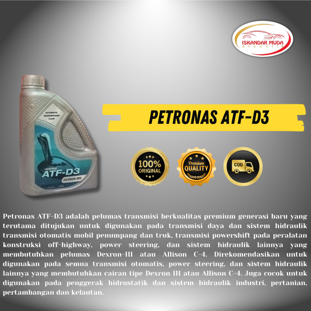 Oli Mobil Petronas ATF D3 Berkualitas