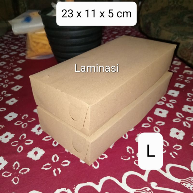

Kemasan Box Ukuran L per 25