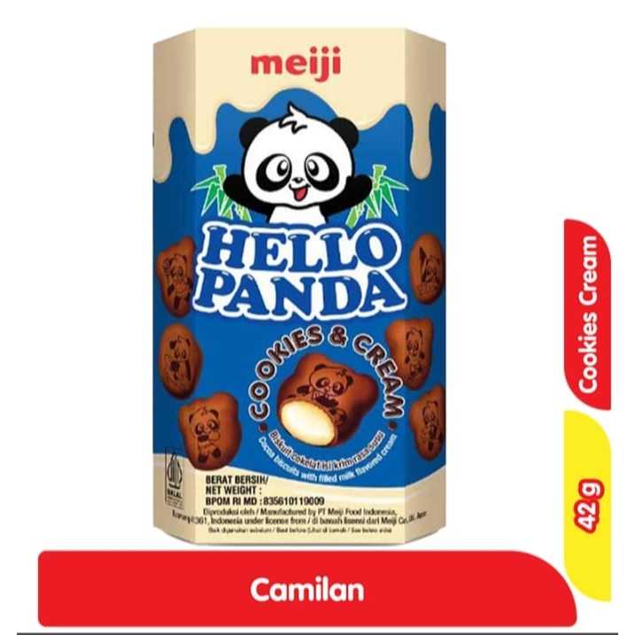 

Expire Date 31 Oktober 2025 Hello Panda Biskuit Chookies & Cream 42g Meiji Hello Panda Biscuit