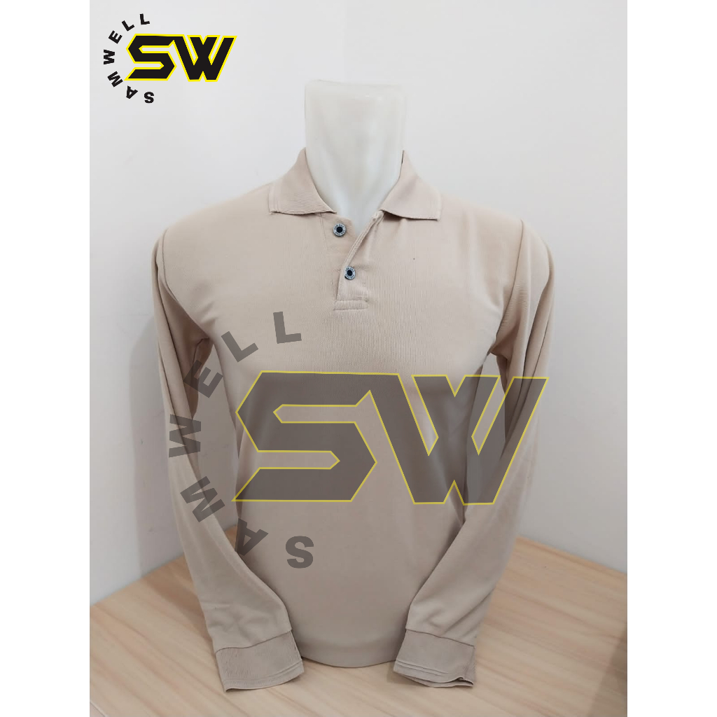 Kaos Polo Shirt / Kaos Kerah Polo Tangan Panjang Pria - Wanita / Polo Shirt Panjang COKSU