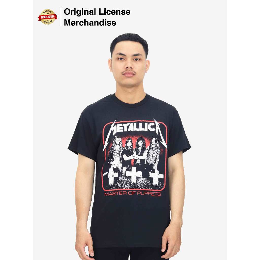 Kaos Baju Pria Wanita Katun Dewasa Casual Premium Import Band Musik METALLICA Original Vintage Mop P