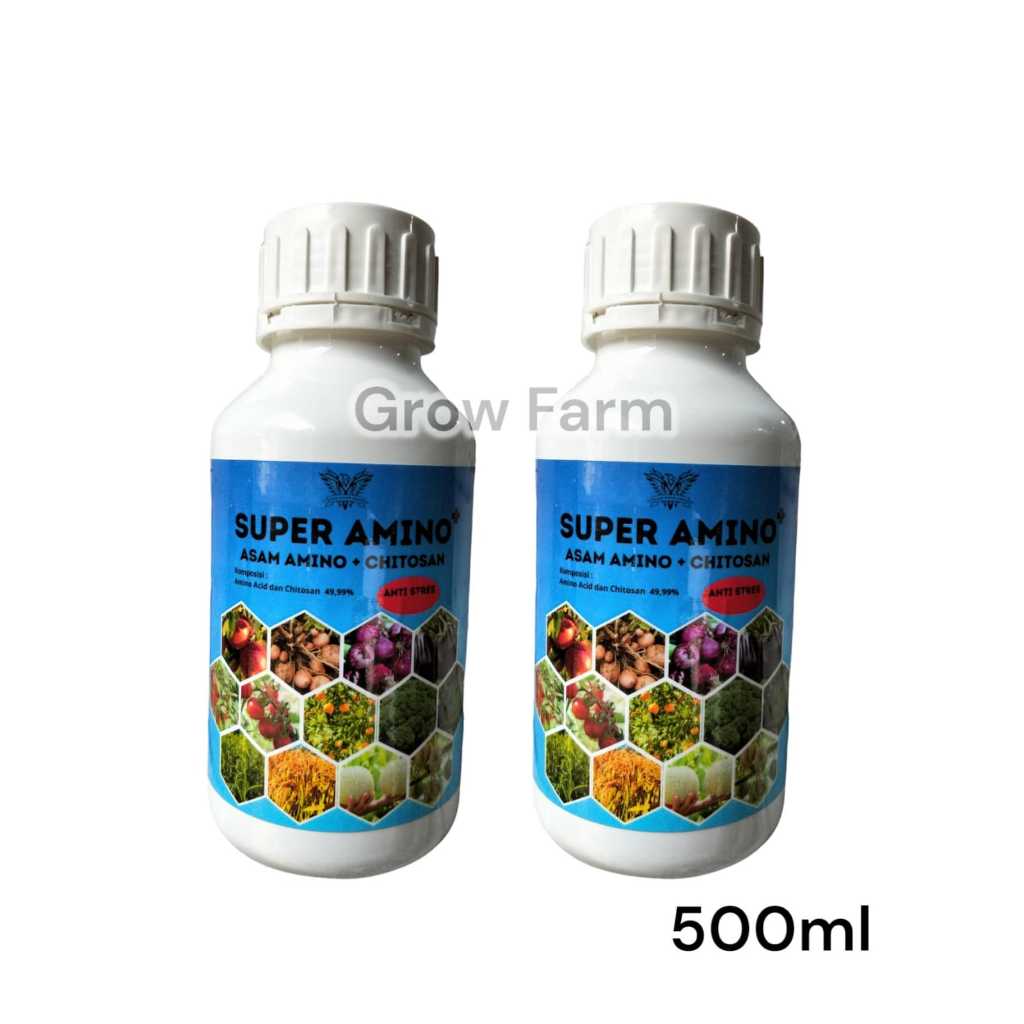 Super Amino 500ml Pupuk Nutrisi Asam Amino + Chitosan Untuk Mempercepat Pemulihan Tanaman Dari Elang