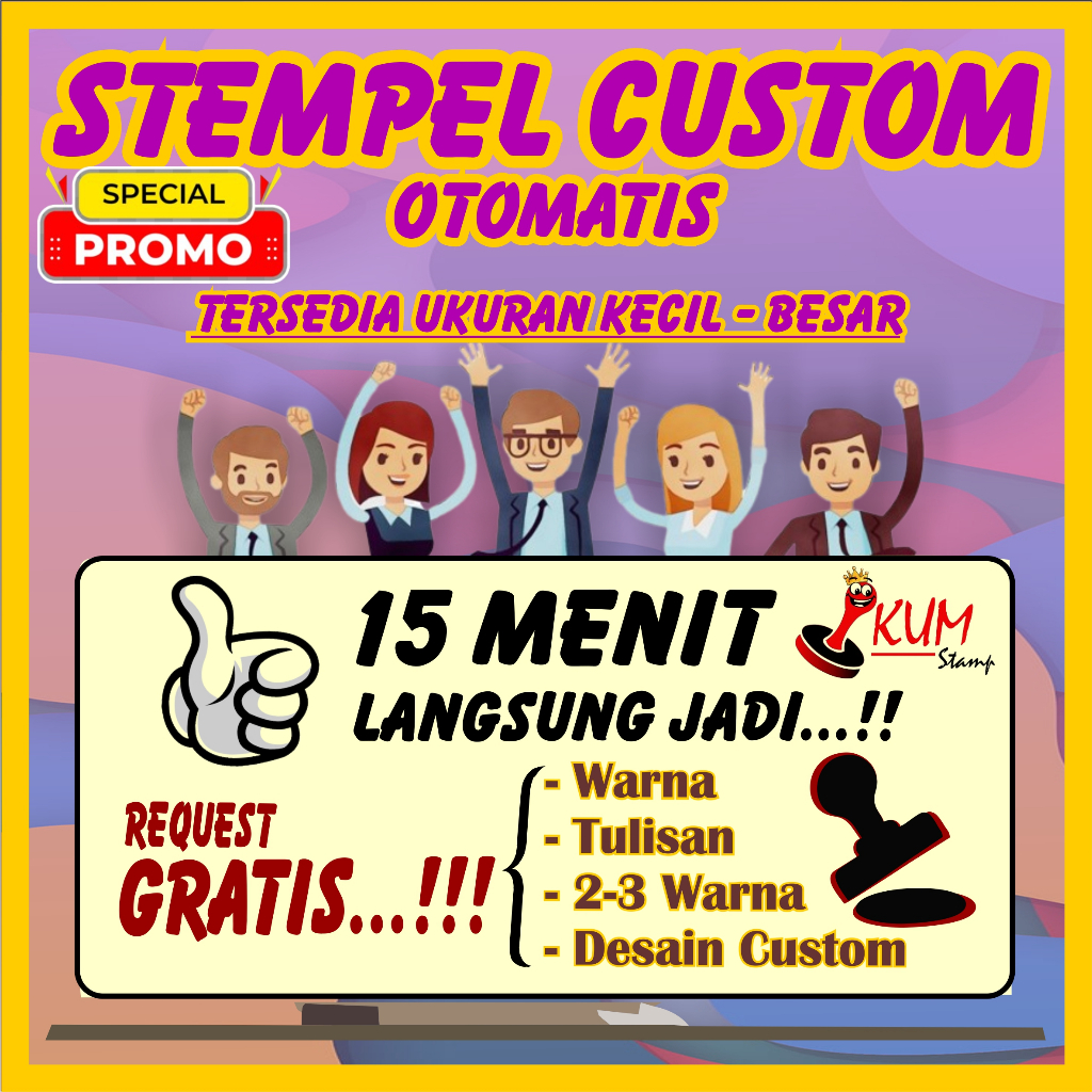 STEMPEL, STEMPEL CUSTOM, STEMPEL PERUSAHAAN, STEMPEL DINAS MURAH
