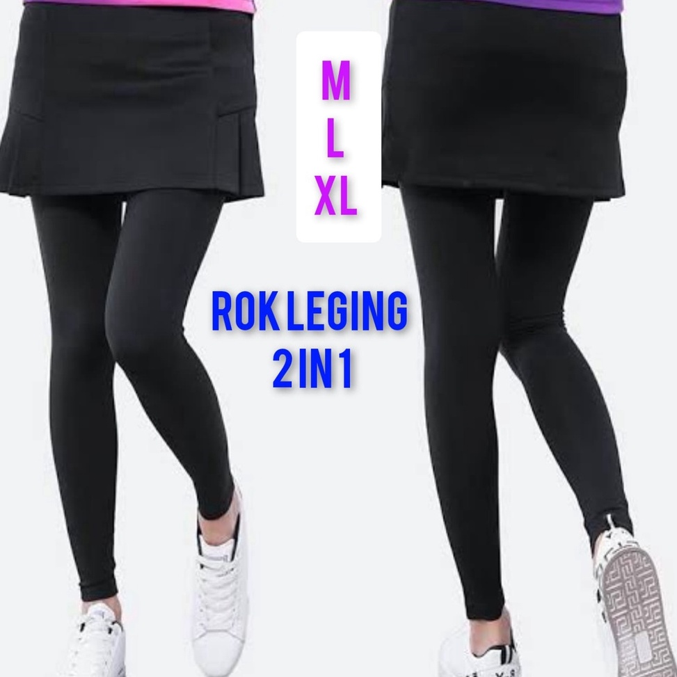 ART O75W leging dan rok 2 in 1 rok leging rok leging panjang leging rok olahrga rok leging sport