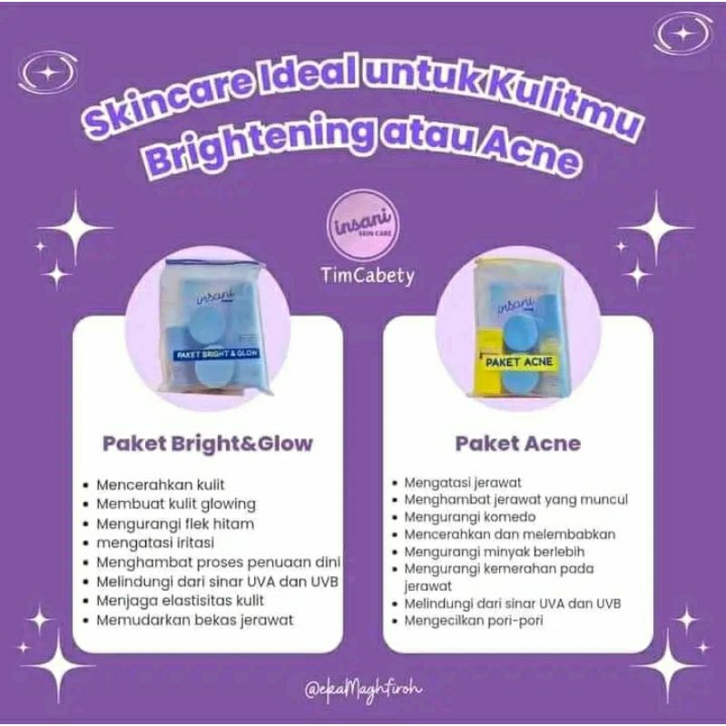 Paket Acne Insani Skincare - Insani Skincare Official Insani skincare, insani skincare BPOM, insani 