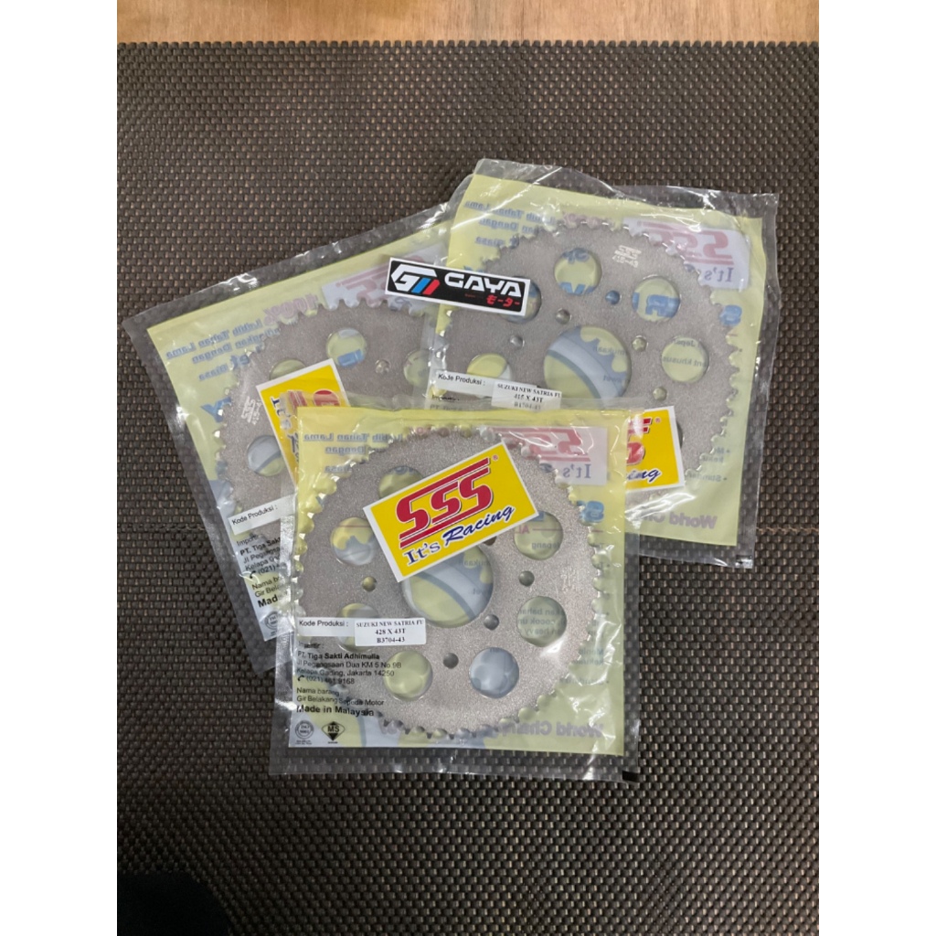 Gear Belakang SSS 428 415 semua motor Suzuki Smash - FU New - FU Injection