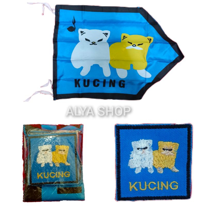 BET REGU KUCING | Bet Tanda Regu Hewan | Tanda Regu Bordir Gambar Hewan | Badge Pramuka