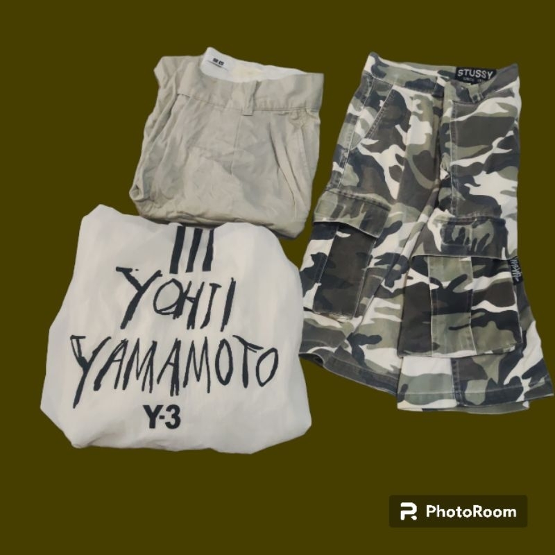 Borongan atau satuan stussy, uniqlo short pants
