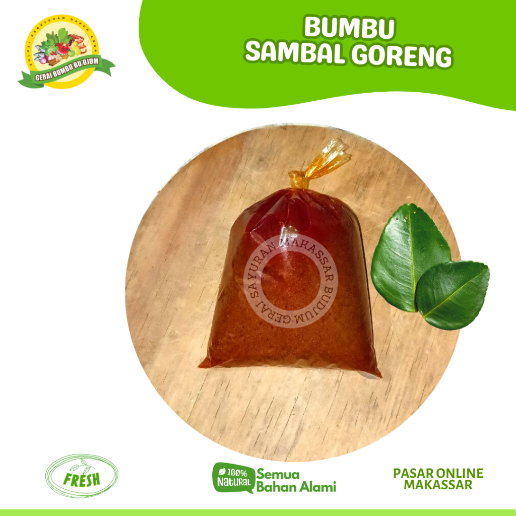 

BUMBU SAMBAL GORENG SIAP PAKAI SUDAH JADI BUMBU INSTANT ONLINE MAKASSAR