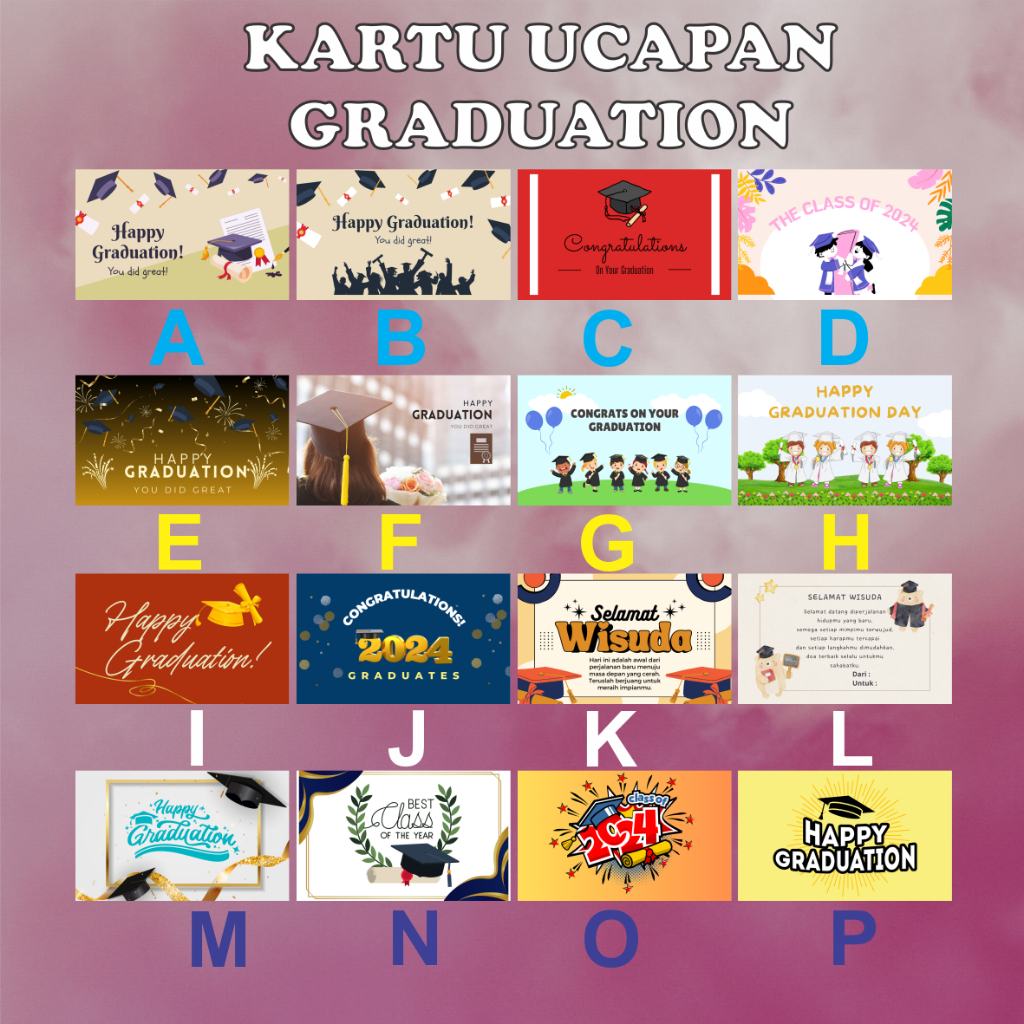 KARTU UCAPAN GRADUATION/WISUDA