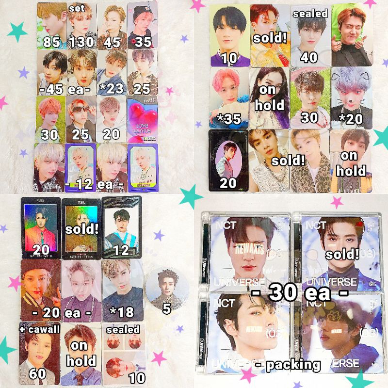 [BACA DESKRIPSI] 𝗪𝗧𝗦 PC JAEMIN JENO JISUNG JAEHYUN TAEYONG MARK HAECHAN KARINA SEHUN CHANYEOL ALBUM 