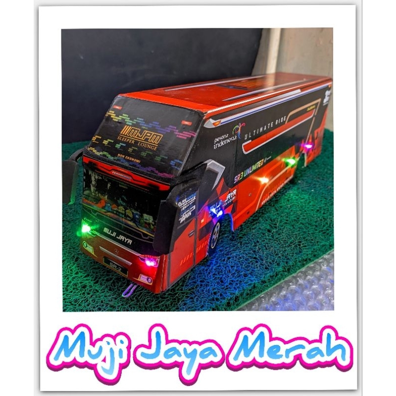 MAINAN MINIATUR BUS JB3 TELOLET REMOTE CONTROL FULL KELAP KELIP