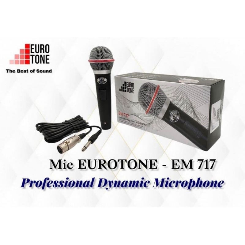 mic kabel eurotone em 717 original microphone eurotone