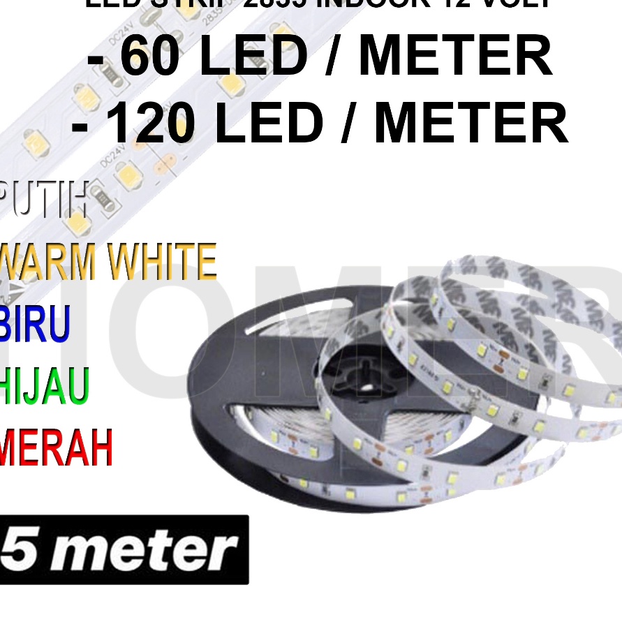 Dijamin Ori Lampu LED strip pita flexible smd 3528  2835 ip33 ip2 ip22 ip33 nonwaterproof 12v 12 vol