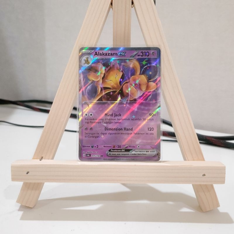 Kartu Pokemon TCG Indonesia Alakazam ex RR (sv4a) 075/190