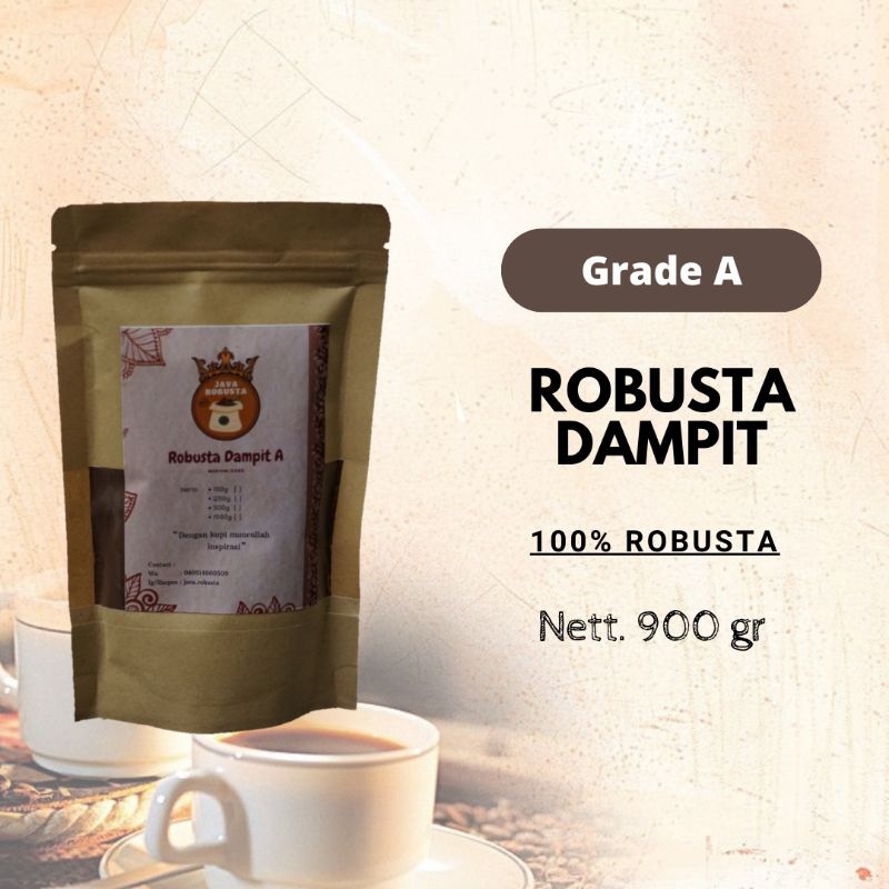 

Bubuk Kopi Robusta Dampit A 900 gr || Kopi Murni Tanpa Campuran