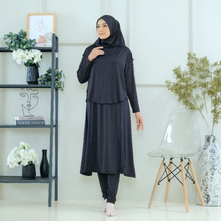 Update Terbaik  Baju Renang Muslimah Dewasa Jumbo Syari Premium long Tunik hijab bolero
