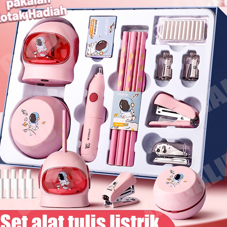 

Terlaku GAGALU Electric Stationery Set Set Alat Tulis Elektrik Rautan Penghapus Vacuum Pensil 11 In 1 Anak Alat Perkakas Belajar Anak Perempuan Kado