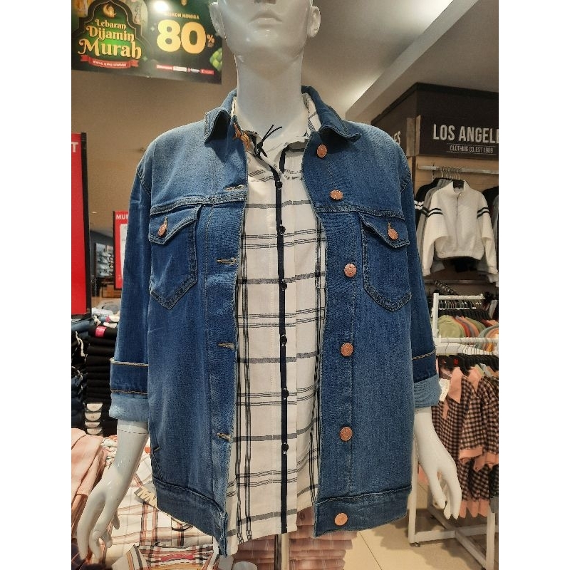 Jaket jeans cewek panjang CARDINAL GIRL