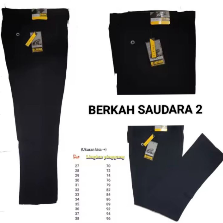 Stock Limited  CELANA BAHAN TWIZZ PANJANG PRIACELANA BAHAN HITAMCOD2738