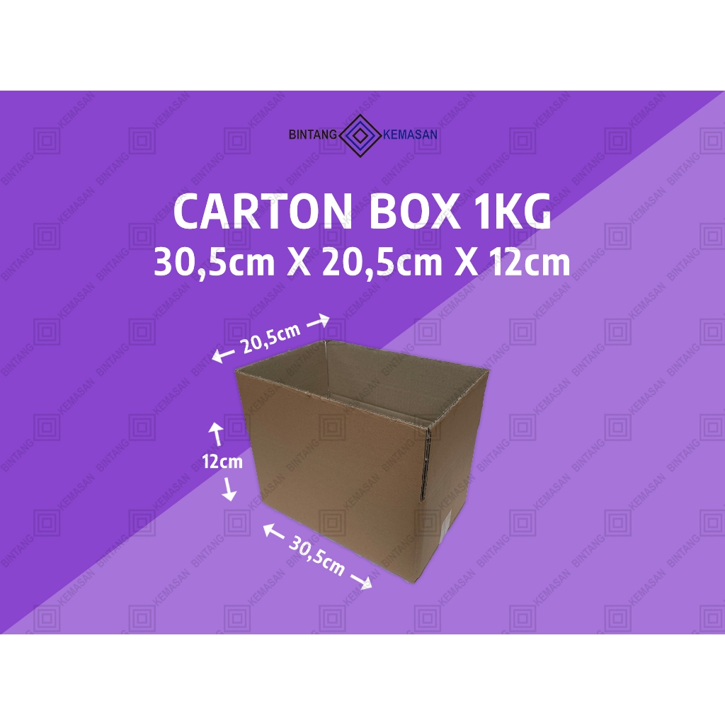 

Kardus Box 31x21x12cm Dus Packing Box Styrofoam 1Kg