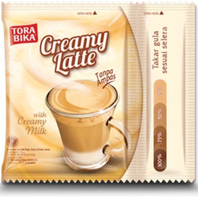 

kopi sachet instant torabika creamy latte 1 renceng (10 sachet)